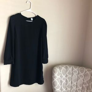 Black long sleeve Chiffon (lined) dress